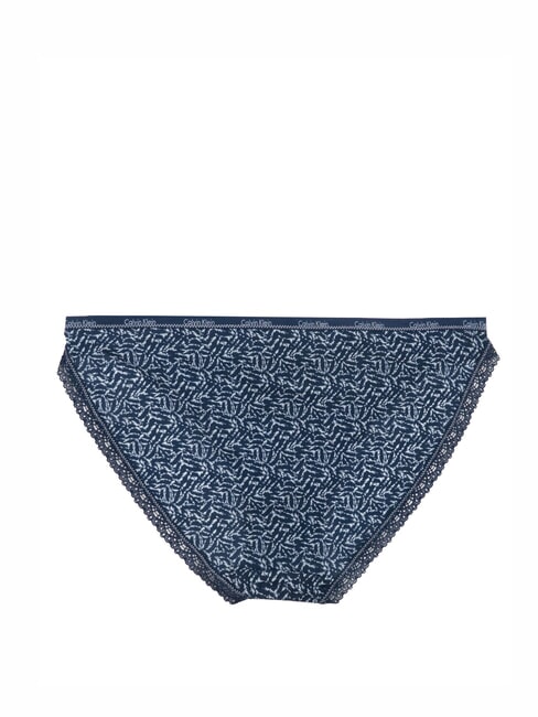 CK Slip with lace micro frost blue shadow - Women's briefs