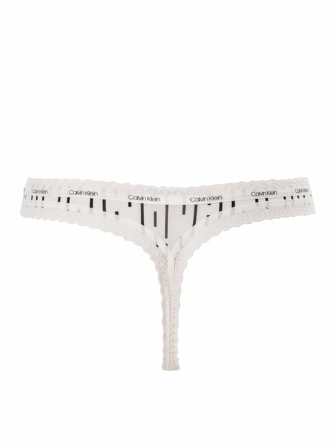 CK Slip with lace morse stripe_ivory - Women's briefs
