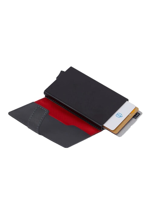 URBAN Metal and leather credit card holder Grey - Men’s Wallets