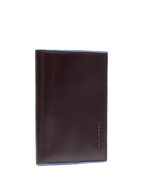 BLUE SQUARE Vertical leather wallet MAHOGANY - Men’s Wallets