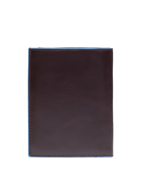 BLUE SQUARE Vertical leather wallet MAHOGANY - Men’s Wallets