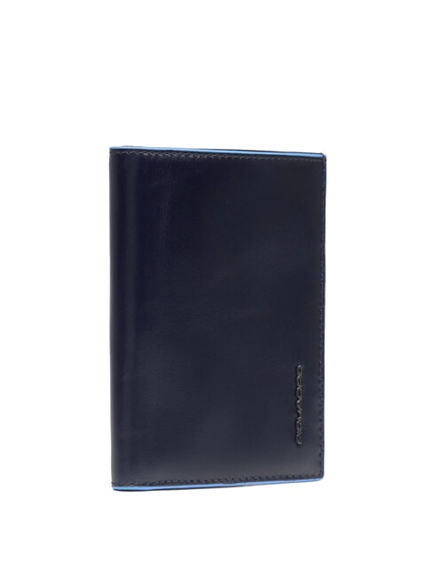 BLUE SQUARE Vertical leather wallet blue - Men’s Wallets