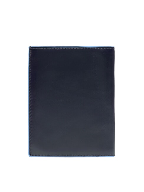 BLUE SQUARE Vertical leather wallet blue - Men’s Wallets