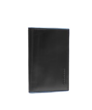 PIQUADRO BLUE SQUARE Vertical leather wallet Black - Men’s Wallets - 3