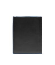 PIQUADRO BLUE SQUARE Vertical leather wallet Black - Men’s Wallets - 4