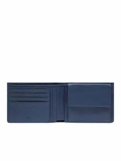 ATLAS Leather wallet with coin purse blue - Men’s Wallets