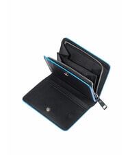 PIQUADRO ATLAS Compact women's leather wallet Black2 - Women’s Wallets - 3