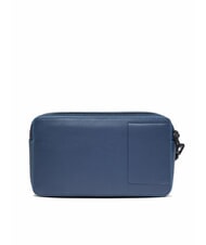 PIQUADRO ATLAS Leather pencil case with two compartments blue - Tablet holder& Organizer - 5