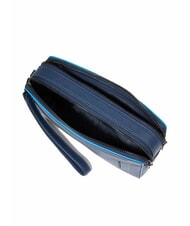 PIQUADRO ATLAS Leather pencil case with two compartments blue - Tablet holder& Organizer - 6