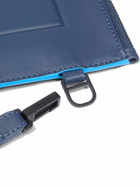 ATLAS Men's leather iPad pouch blue - Tablet holder& Organizer