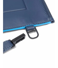 PIQUADRO ATLAS Men's leather iPad pouch blue - Tablet holder& Organizer - 4