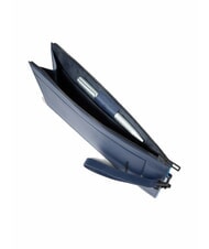 PIQUADRO ATLAS Men's leather iPad pouch blue - Tablet holder& Organizer - 5