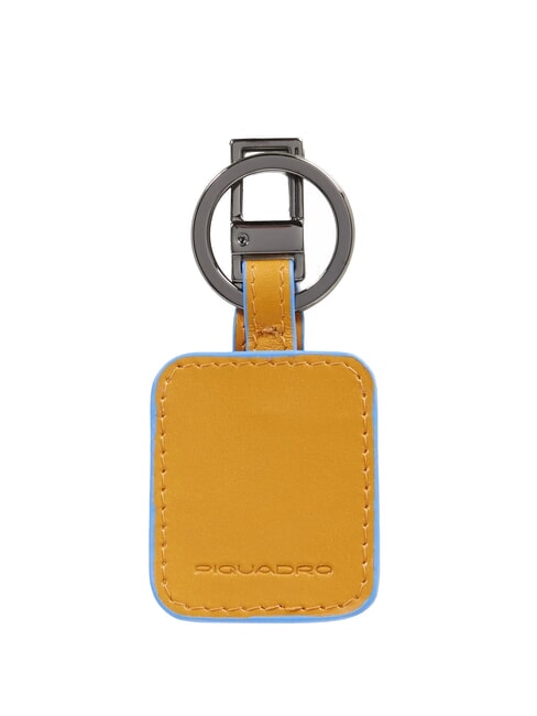 keyring BLUE SQUARE, with CONNEQU device Yellow - Key holders