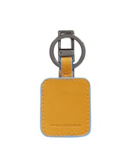 PIQUADRO keyring BLUE SQUARE, with CONNEQU device Yellow - Key holders - 2
