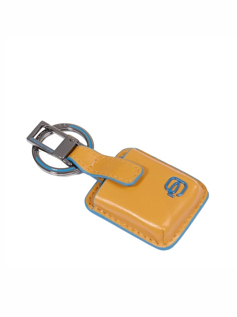 keyring BLUE SQUARE, with CONNEQU device Yellow - Key holders