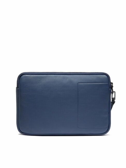 ATLAS Men's leather iPad pouch blue - Tablet holder& Organizer