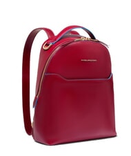 PIQUADRO BLUE SQUARE Leather backpack RED - Women&rsquo;s Bags - 2