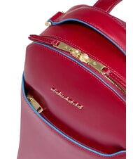 PIQUADRO BLUE SQUARE Leather backpack RED - Women&rsquo;s Bags - 3