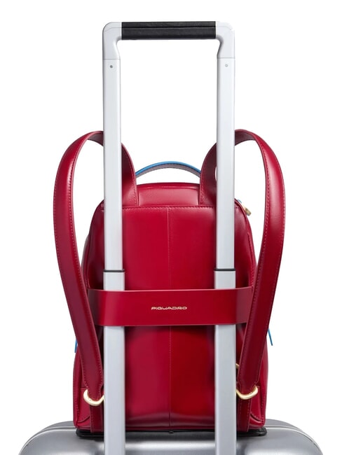 BLUE SQUARE Leather backpack RED - Women&rsquo;s Bags