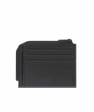 PIQUADRO ATLAS Flat leather card holder coin purse - Men’s Wallets