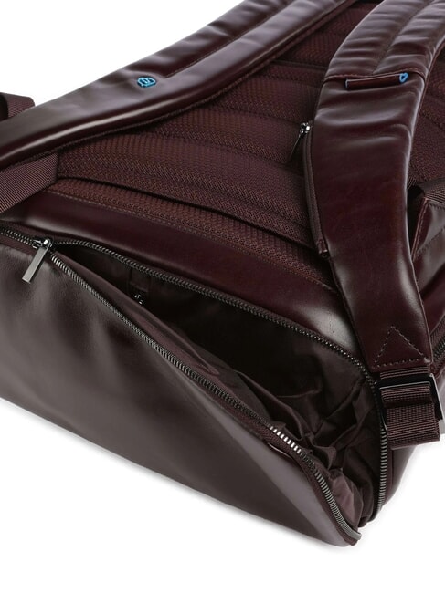 BLUE SQUARE  15.6" Leather Laptop Backpack MAHOGANY - Laptop backpacks