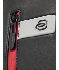 PIQUADRO URBAN 14" laptop backpack, in leather Grey - Laptop backpacks - 3