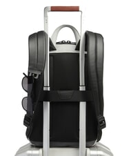 PIQUADRO URBAN 14" laptop backpack, in leather Grey - Laptop backpacks - 5