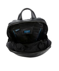 PIQUADRO MODUS SPECIAL Leather backpack for PC 14 " Black - Laptop backpacks - 4