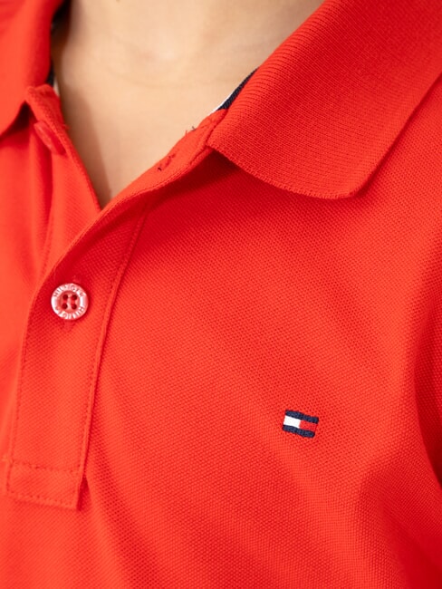 TH KIDS Children's long-sleeved polo shirt deep crimson - Child T-shirt