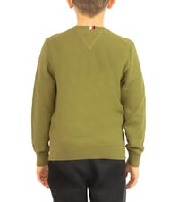 TOMMY HILFIGER TH KIDS Children's crew neck cotton sweater putting green - Children's Sweaters - 2
