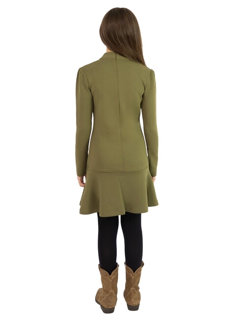 TH KIDS Long-sleeved dress for girls putting green - Little Girls' Dresses