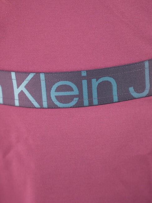 CK KIDS Long-sleeved elasticated logo dress amaranth - Little Girls' Dresses