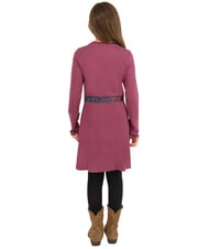 CALVIN KLEIN CK KIDS Long-sleeved elasticated logo dress amaranth - Little Girls' Dresses - 2