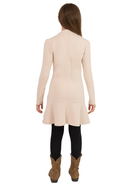 TH KIDS Long-sleeved dress for girls cashmere cream - Little Girls' Dresses