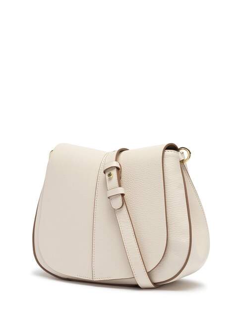 HELENA ROUND Leather bag with double shoulder strap MARBLE - Women&rsquo;s Bags