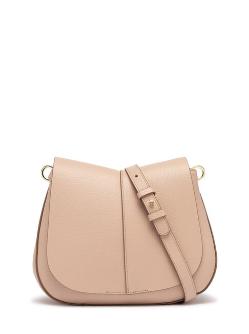 HELENA ROUND Leather bag with double shoulder strap pink salt - Women&rsquo;s Bags