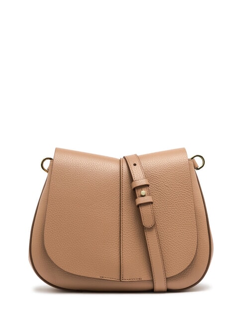 HELENA ROUND Leather bag with double shoulder strap clay - Women&rsquo;s Bags