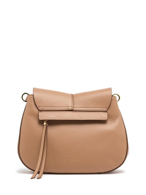 HELENA ROUND Leather bag with double shoulder strap clay - Women&rsquo;s Bags