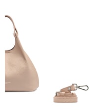 GIANNI CHIARINI DUA Shoulder bag, in leather pink salt - Women’s Bags - 3