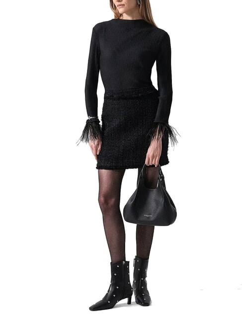 DUA Shoulder bag, in leather Black - Women’s Bags