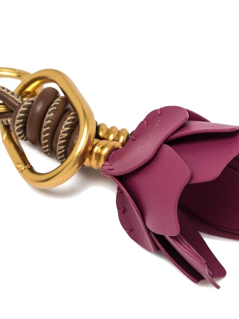 PC CHARMS Keychain with flower charm pink salt - Key holders