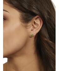 AMEN ICY DIAMONDS Square lobe earrings with zirconia - Earrings