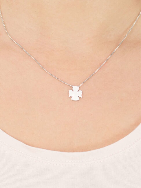 COCCOLE Silver necklace with little angel rhodium - Necklaces