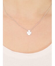 AMEN COCCOLE Silver necklace with little angel - Necklaces