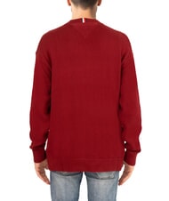 TOMMY HILFIGER TH Cotton crew neck sweater with logo - Men's Sweaters