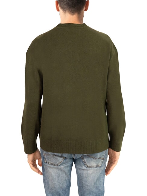 CK JEANS  dark olive - Men's Sweaters