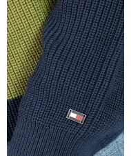 TOMMY HILFIGER TH Wool blend crew neck sweater desert sky/putting green - Men's Sweaters - 3