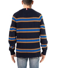 TOMMY HILFIGER TH Crew neck cotton sweater with logo embroidery - Men's Sweaters