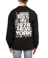 CALVIN KLEIN CK JEANS Crew neck sweatshirt with maxi print and relaxed fit ck black - Sweatshirts - 2