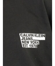 CALVIN KLEIN CK JEANS Crew neck sweatshirt with maxi print and relaxed fit ck black - Sweatshirts - 3